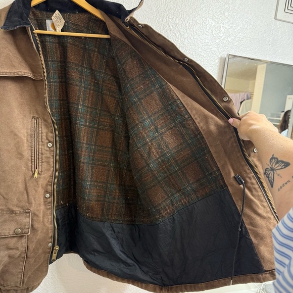 Vintage Carhartt Barn Coat – Brown Duck Canvas, Corduroy Collar, 3XL (CB2582) - Picture 15 of 16